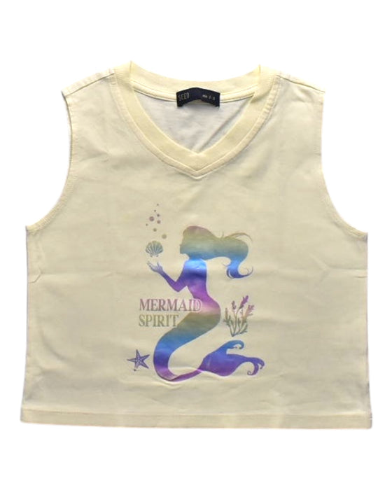 A Multicolour Sleeveless Tops from Seed in size 2T for girl. (Front View)