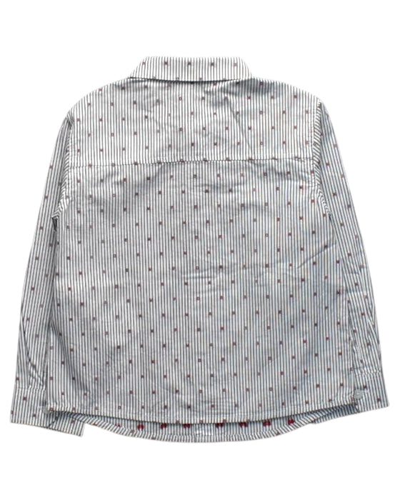 A White Long Sleeve Shirts from Emporio Armani in size 3T for boy. (Back View)