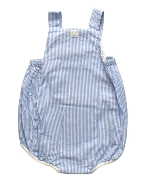 A Blue Overall Shorts from Petit Bateau in size 3-6M for boy. (Front View)