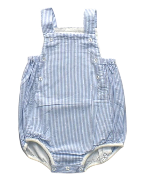 A Blue Overall Shorts from Petit Bateau in size 3-6M for boy. (Back View)