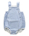 A Blue Overall Shorts from Petit Bateau in size 3-6M for boy. (Back View)