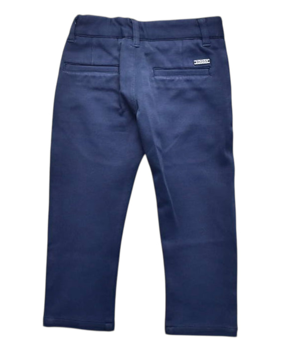 A Navy Casual Pants from Boss in size 3T for boy. (Back View)