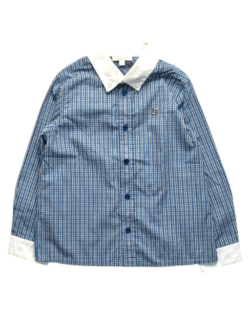 A Blue Long Sleeve Shirts from Gucci in size 18-24M for boy. (Front View)