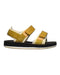 A Gold Sandals from Liewood in size 3T for boy. (Front View)