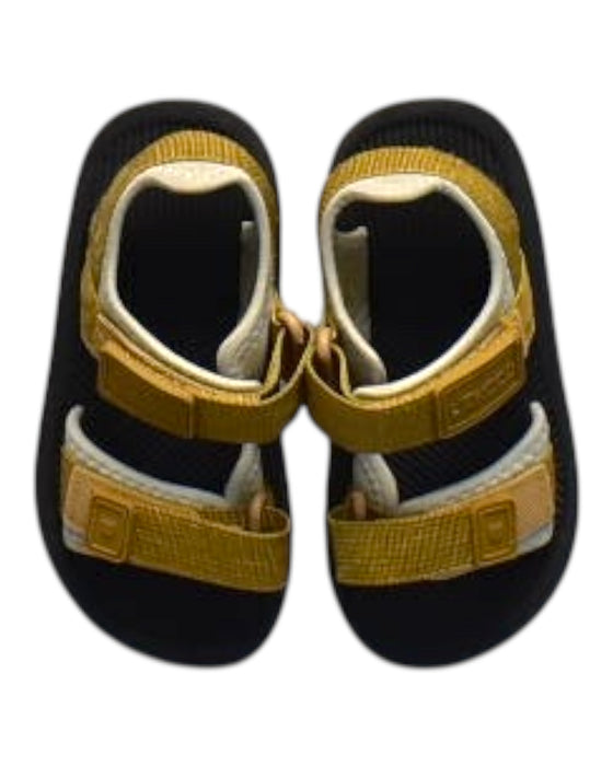 A Gold Sandals from Liewood in size 3T for boy. (Back View)