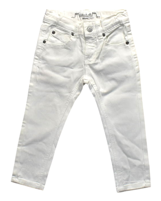 A White Jeans from Chateau de Sable in size 18-24M for girl. (Front View)