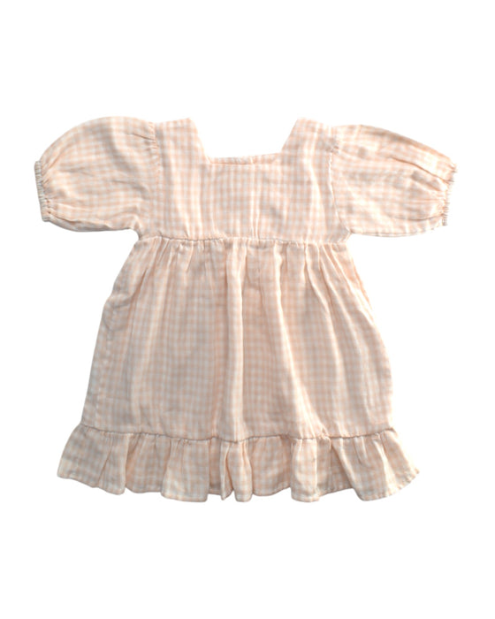 A Beige Short Sleeve Dresses from Miann & Co in size 3T for girl. (Back View)