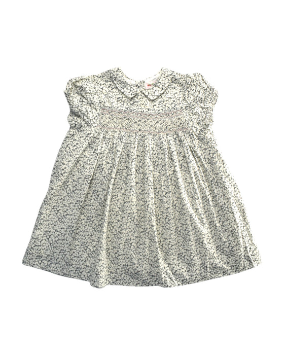A White Short Sleeve Dresses from Bonpoint in size 3T for girl. (Front View)