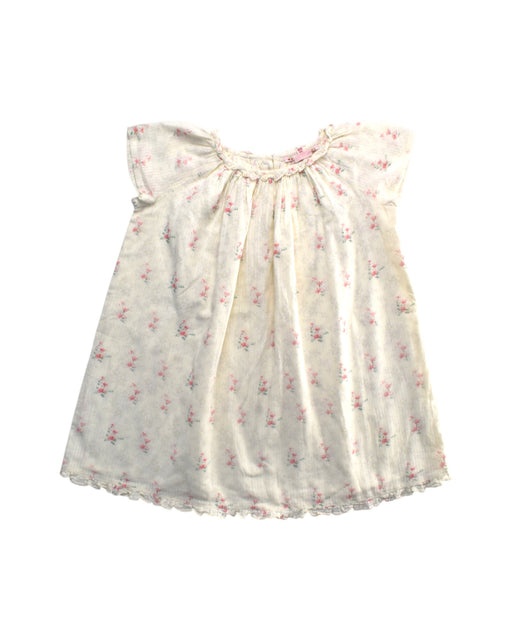 A Ivory Short Sleeve Dresses from Bonpoint in size 4T for girl. (Front View)