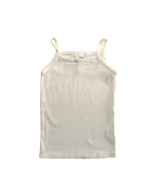 A Ivory Sleeveless Tops from Jamie Kay in size 3T for girl. (Front View)