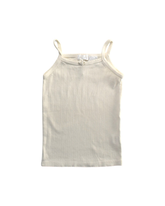 A Ivory Sleeveless Tops from Jamie Kay in size 3T for girl. (Front View)