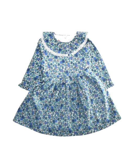 A Blue Long Sleeve Dresses from La Coqueta in size 3T for girl. (Front View)
