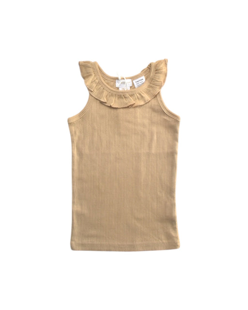A Beige Sleeveless Tops from Jamie Kay in size 3T for girl. (Front View)