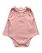 A Pink Long Sleeve Bodysuits from Mothercare in size 6-12M for girl. (Front View)