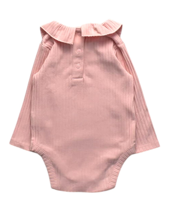 A Pink Long Sleeve Bodysuits from Mothercare in size 6-12M for girl. (Back View)