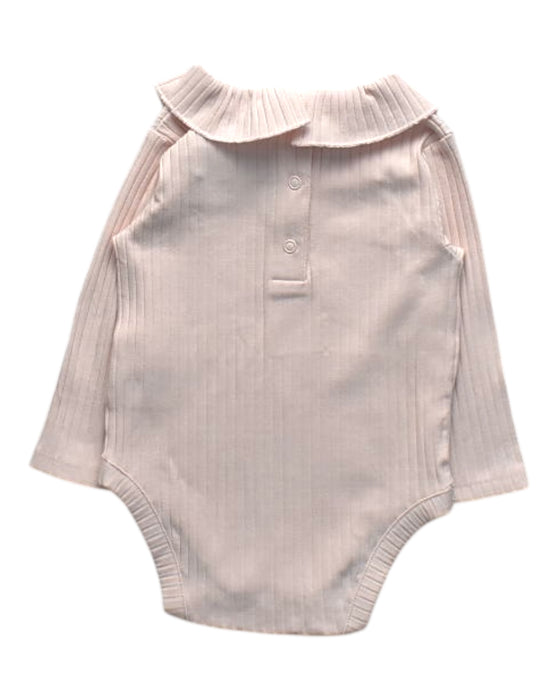 A Peach Long Sleeve Bodysuits from Mothercare in size 6-12M for girl. (Back View)