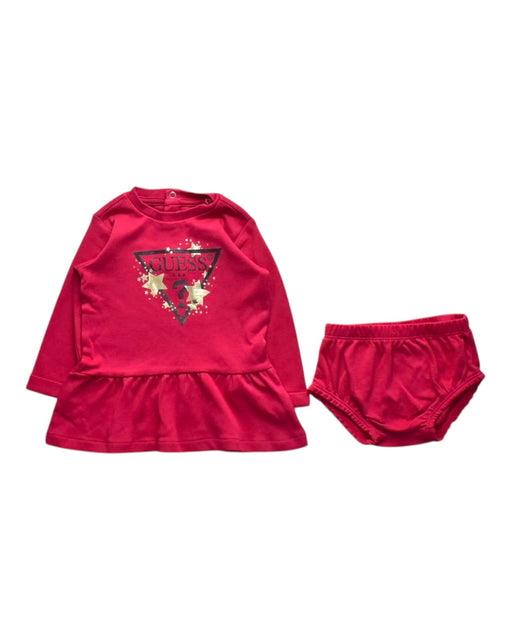 A Red Dress Sets from Guess in size 6-12M for girl. (Front View)