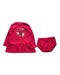 A Red Dress Sets from Guess in size 6-12M for girl. (Front View)