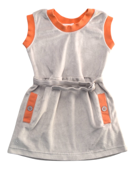 A Grey Sleeveless Dresses from Chateau de Sable in size 18-24M for girl. (Front View)