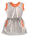 A Grey Sleeveless Dresses from Chateau de Sable in size 18-24M for girl. (Front View)