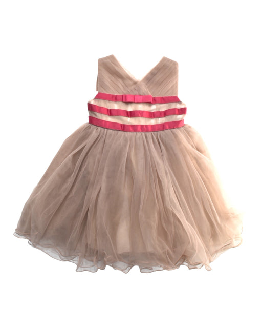 A Pink Sleeveless Dresses from bloomB in size 6-12M for girl. (Front View)