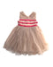 A Pink Sleeveless Dresses from bloomB in size 6-12M for girl. (Front View)
