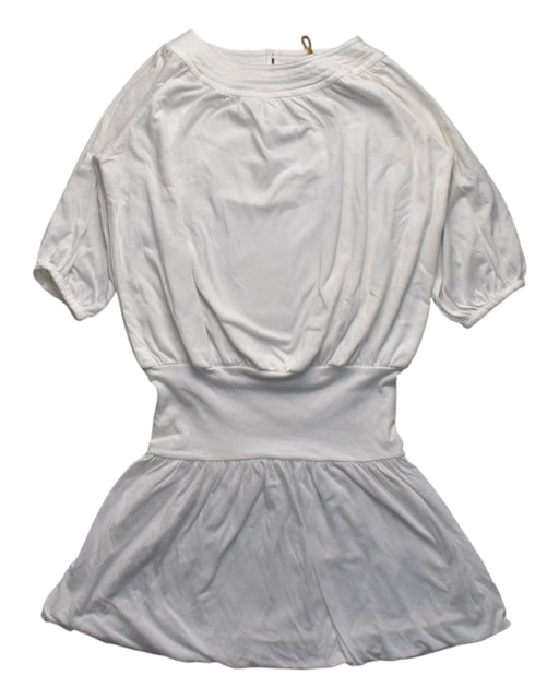A White Short Sleeve Dresses from Chateau de Sable in size 10Y for girl. (Front View)
