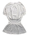 A White Short Sleeve Dresses from Chateau de Sable in size 10Y for girl. (Back View)