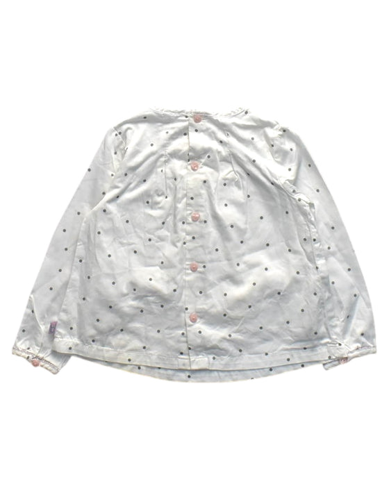 A White Long Sleeve Tops from Sergent Major in size 3T for girl. (Back View)