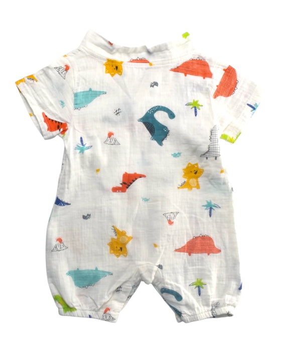 A Multicolour Short Sleeve Rompers from Little Kooma in size 3-6M for boy. (Back View)