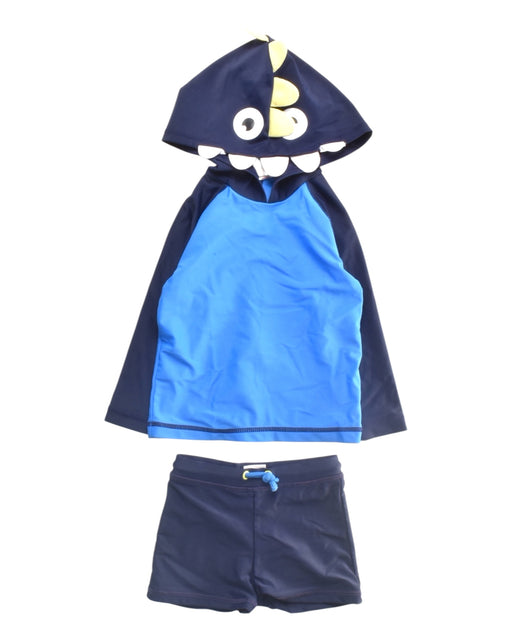 A Blue Swim Sets from Seed in size 6-12M for boy. (Front View)