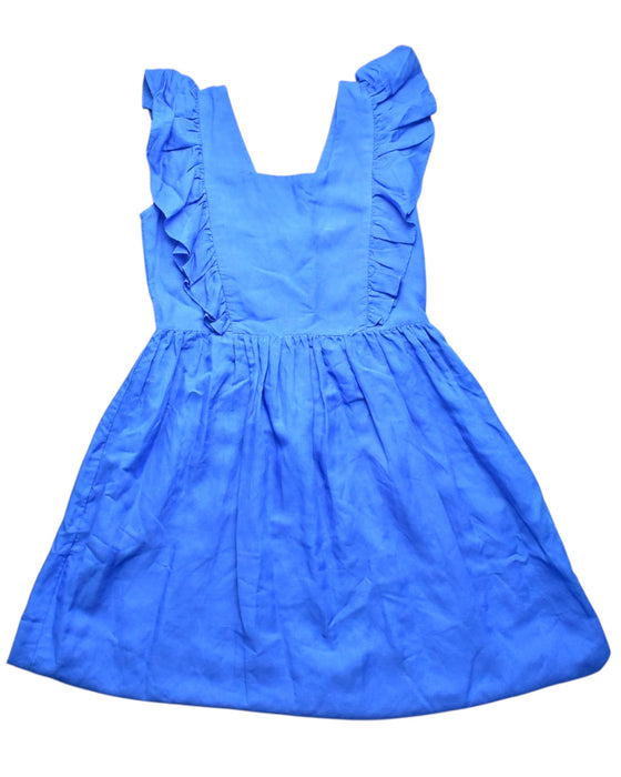 A Blue Sleeveless Dresses from Sea Apple in size 12Y for girl. (Front View)