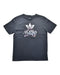 A Black Short Sleeve T Shirts from Adidas in size 13Y for boy. (Front View)