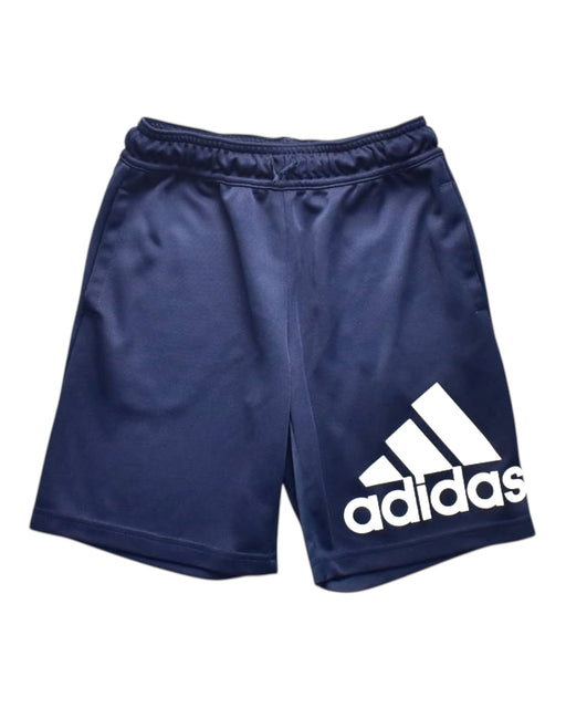 A Navy Active Shorts from Adidas in size 9Y for boy. (Front View)