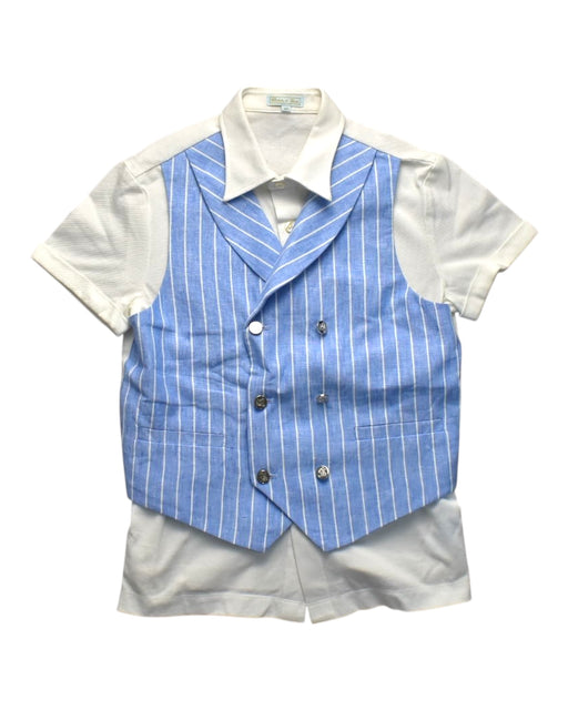 A Blue Suit Vests from Nicholas & Bears in size 10Y for boy. (Front View)