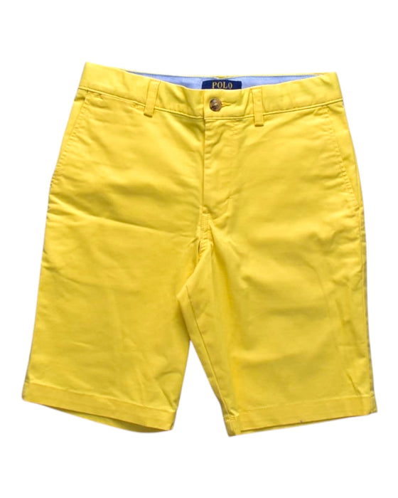 A Yellow Shorts from Polo Ralph Lauren in size 12Y for boy. (Front View)