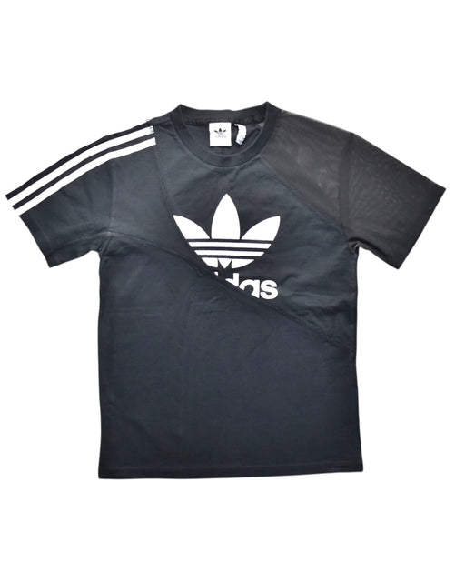 A Black Short Sleeve T Shirts from Adidas in size 12Y for girl. (Front View)