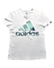 A White Short Sleeve T Shirts from Adidas in size 8Y for boy. (Front View)