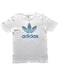 A White Short Sleeve T Shirts from Adidas in size 9Y for boy. (Front View)