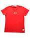 A Red Short Sleeve T Shirts from Adidas in size 14Y for boy. (Front View)