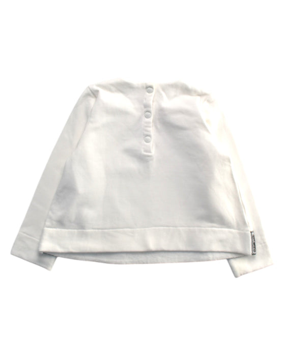A White Long Sleeve Tops from Emporio Armani in size 12-18M for girl. (Back View)