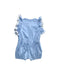 A Blue Sleeveless Rompers from Chloe in size 12-18M for girl. (Back View)