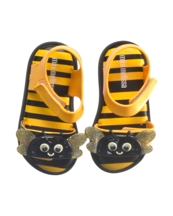 A Multicolour Sandals from Mini Melissa in size 3T for girl. (Back View)