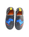 A Multicolour Slip Ons from Bibi in size 6T for boy. (Back View)