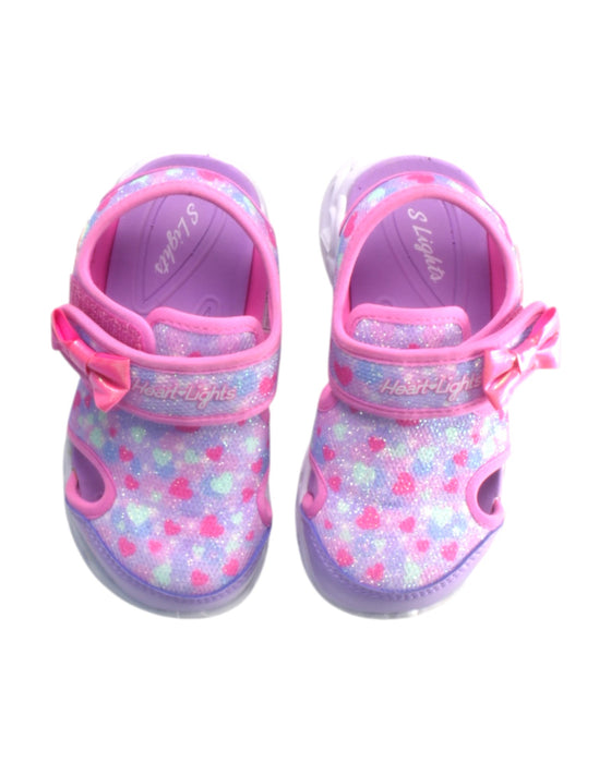 A Multicolour Sandals from Skechers in size 3T for girl. (Back View)