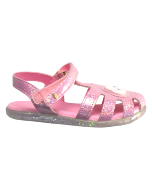 A Pink Sandals from Bibi in size 4T for girl. (Front View)