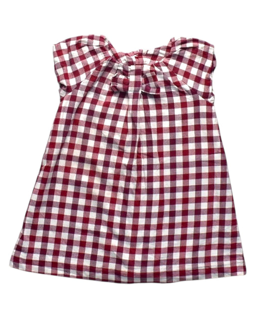 A Red Sleeveless Dresses from Jacadi in size 12-18M for girl. (Front View)