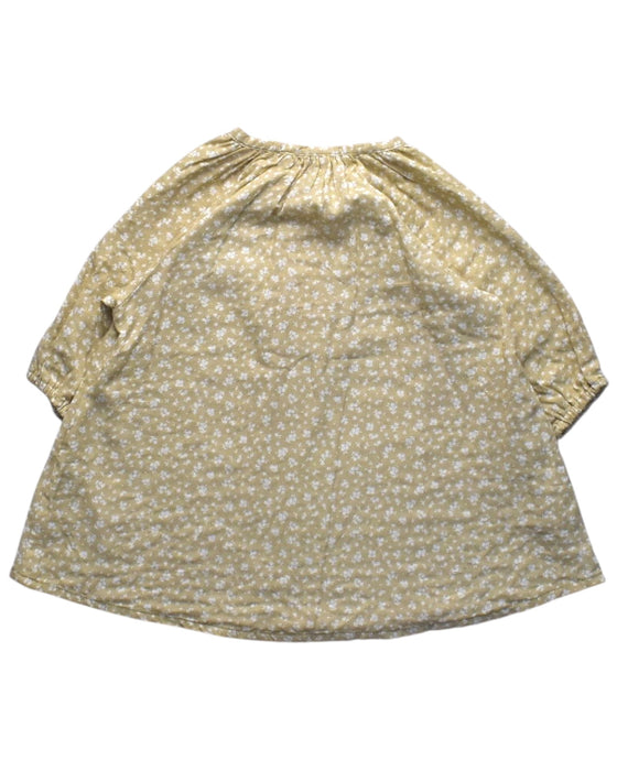 A Beige Long Sleeve Dresses from Miann & Co in size 2T for girl. (Back View)