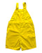 A Yellow Overall Shorts from Petit Bateau in size 2T for boy. (Back View)