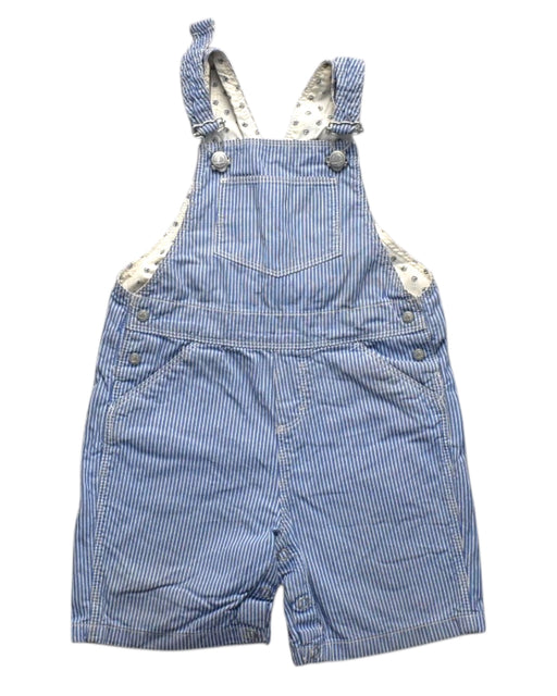 A Blue Overall Shorts from Petit Bateau in size 18-24M for boy. (Front View)